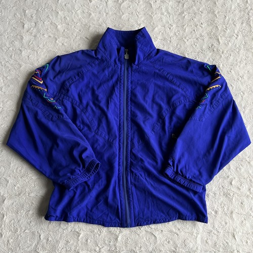 VALENTINO Giacca a vento da sci vintage donna grande viola full zip Kaelin Aztec Y2K