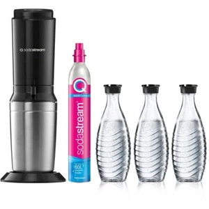 SodaStream Crystal 3.0 Aktionspack 3 Karaffen Trinkwasser-Sprudler titan - Bild 1 von 1
