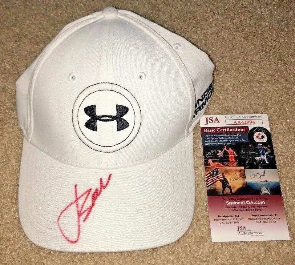 JORDAN SPIETH FIRMADO UNDER ARMOUR HAT US OPEN GOLF PGA MASTERS 2023 JSA Foto 1 de 2
