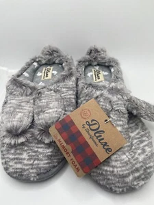 NEW DLuxe by Dearfoams Cute Kids Bunny Slippers sz 13-1. - Picture 1 of 3