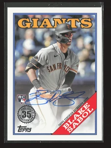 Blake Sabol - 2023 Topps Update '88 Topps Baseball Autographs #88BAUBSA - Picture 1 of 2