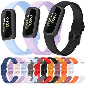 For Fitbit Inspire 3 Strap Replacement Secure Sports wrist Band Colourful Buckle - Picture 1 of 11