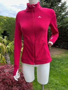 QUECHUA warme Damen SPORT Fleecejacke für kalte Tage - in Pink/Rot - Gr. XS - Bild 1 von 9