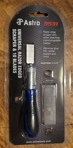Astro Pneumatic Universal Razor Edge Scraper with 10 Replacement Blades #9531 - Picture 1 of 2
