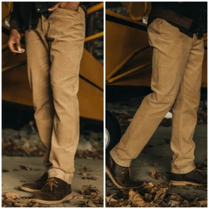 Taylor Stitch The Democratic All Day Pant British Khaki Cord Corduroy Pants 35 - Picture 1 of 9
