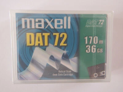 Maxell DAT72 / DAT 72 Data Tape/Cartridge 36/72GB 4mm 400147 NEW - Image 1 of 2