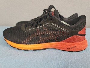 ASICS Dynaflyte 2 Black/Fiery Red/Shocking Orange Shoes T7D0N Size US11 EUR45