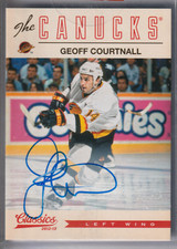 12-13 PANINI CLASSICS SIGNATURES AUTOGRAPH #27 GEOFF COURTNALL AUTO CANUCKS