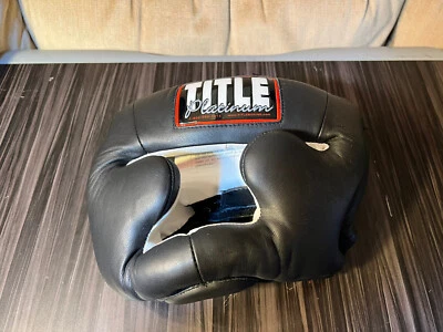 TITLE USA Boxing Masters Competition Headgear Color - Black Medium - Image 1 of 4