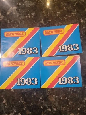1983 MATCHBOX POCKET CATALOG  Lot Of 4  Toys Car Truck Jeep  - Image 1 of 4