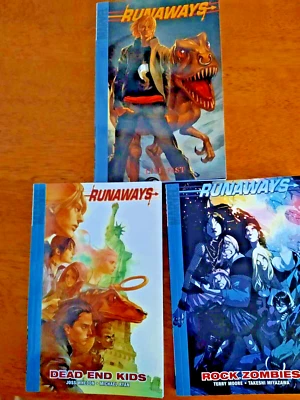 RUNAWAYS set of 3 Digest graphic Novels Dead end Kids Rock Zombies Live Fast - Image 1 of 4