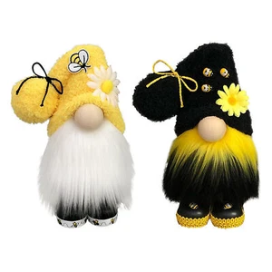 Bee Gnome Decor Spring Gnomes Decor Thanksgiving Gnomes Figurines Table Decor - Picture 1 of 15