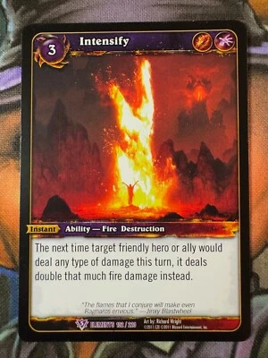 World of Warcraft TCG Elements 102/220 Intensify - Image 1 of 2