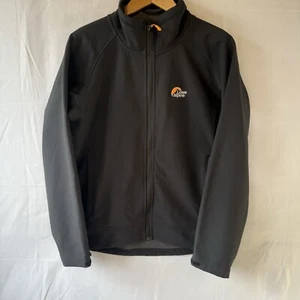 Lowe Alpine Jacket Mens Small Full Zip Black Hiking Walking Embroidered Logo - Picture 1 of 22