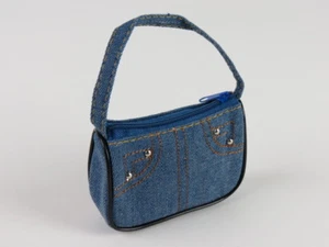 Cartera de mezclilla azul claro se adapta a muñecas American Girl de 18 - Imagen 1 de 1