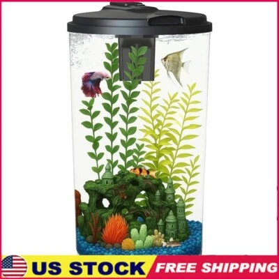 Kit de acuario AquaView de plástico de 6 galones con temporizador de luz LED arranque para pecera nuevo Foto 1 de 4