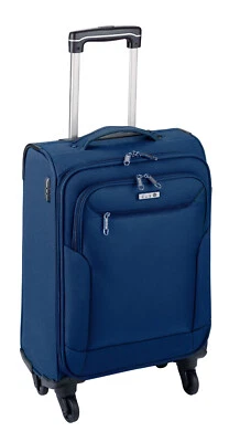 Kleiner 2,4 kg Handgepäck Trolley Reisegepäck, Stoffkoffer Blau 55 cm Bowatex - Bild 1 von 3