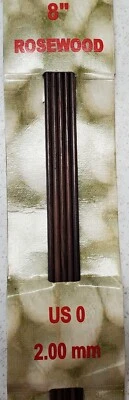 Colonial Rosewood Set of 5 Double Point Size US 0 (2.00mm) Knitting Needles NIP - Image 1 of 4
