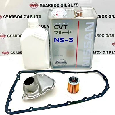 FOR NISSAN CVT JF016E JF017E GEARBOX OIL FILTER KIT 5L EXTRA LITRE LOOSE - Image 1 of 4