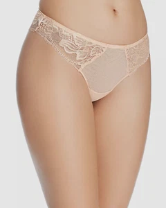 Simone Perele Women's Beige Imprevue Lace Thong Panty Size 2 - Picture 1 of 3