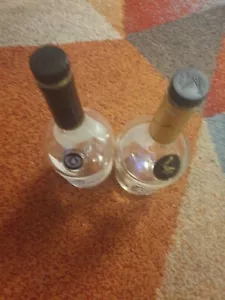 2 x Empty Brandy Bottles Cognac Couvousir VS 700ml & Hennessy 70cl Craft Recycle - Picture 1 of 15