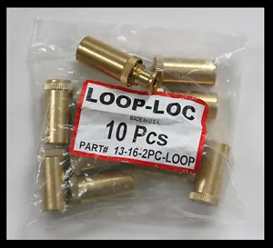 Loop-Loc Swimming Pool Safety Cover Brass Anchor 10 pcs - Picture 1 of 1