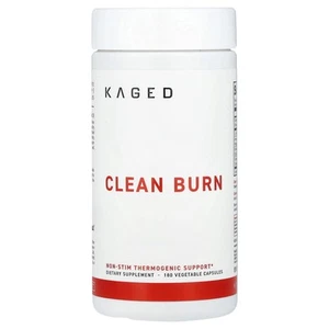 2 X Kaged, Clean Burn, 180 Vegetable Capsules - Picture 1 of 2