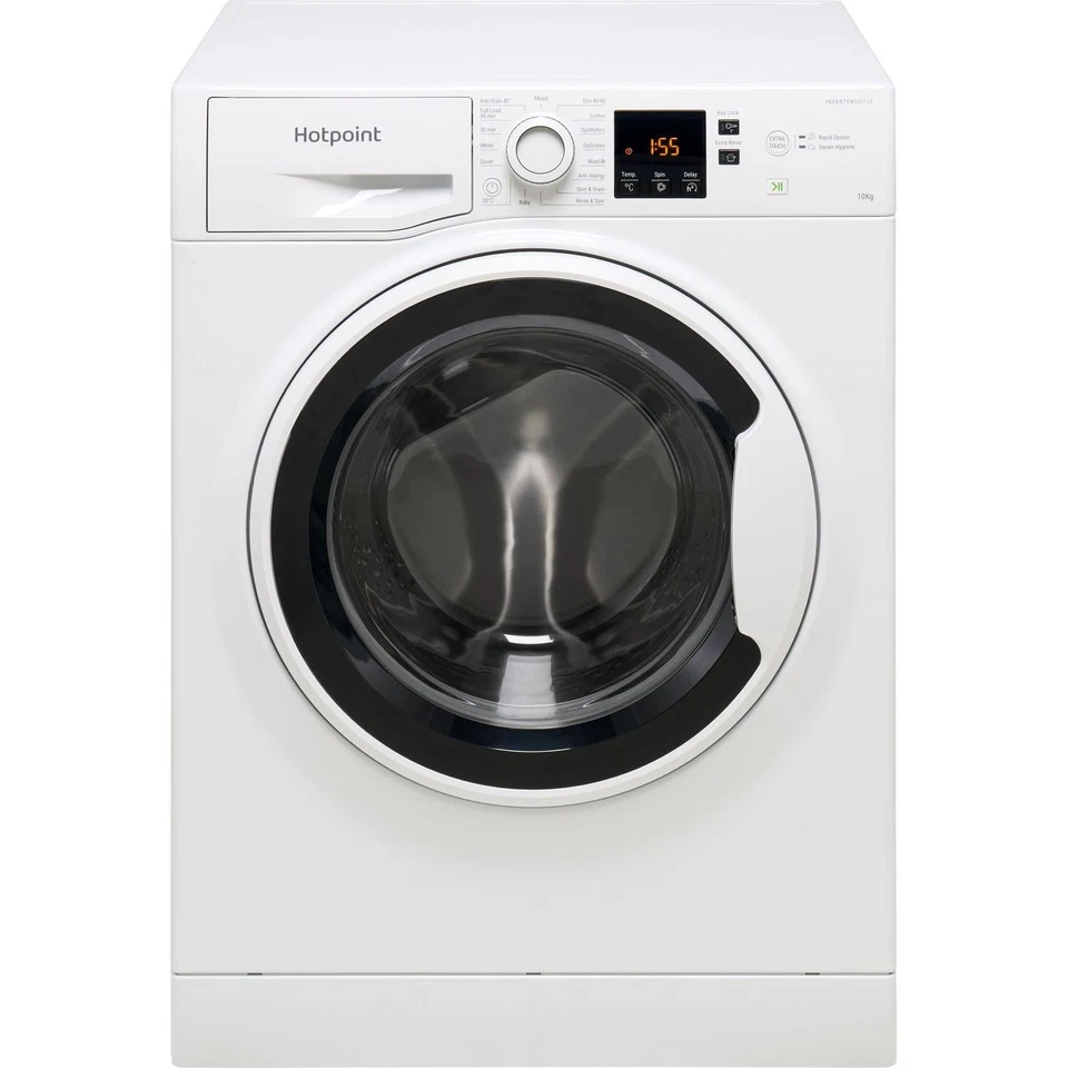 Hotpoint NSWA 1046 WW UK 10Kg Washing Machine White 1400 RPM A Rated - Image 1 of 4
