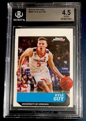 KYLE GUY ROOKIE 2019 SPORTS ILLUSTRATED SI FOR KIDS VIRGINIA NCAA CHAMPS BGS 4.5 - Image 1 of 2