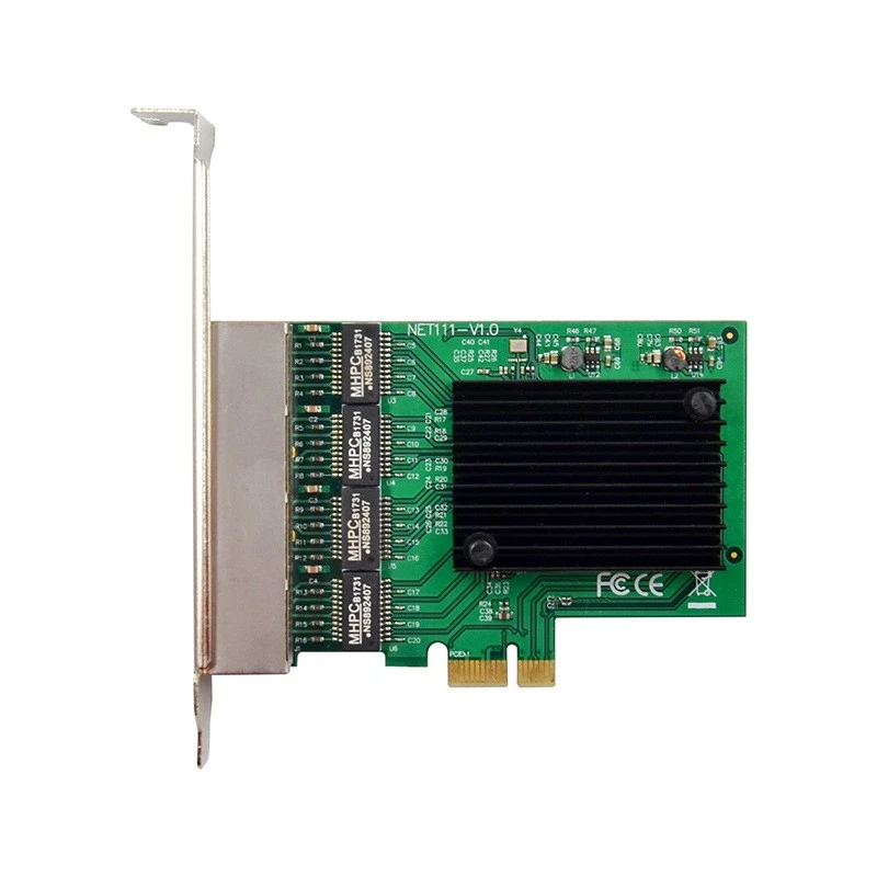 RJ45 PCI Express x1 10/100/1000Mbps Gigabit Ethernet for Windows 7/8/10/Linux - Image 1 of 4