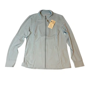 NUEVO CON ETIQUETAS Bobby Jones Clover Chaqueta Deportiva con Cremallera Azul Grande Ligera - Imagen 1 de 5