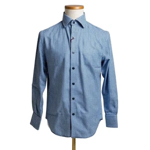 Robert Graham Button Front Shirt Long Sleeve Woven Stretch GOODWIN M 15.5 - Picture 1 of 9