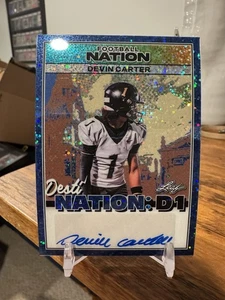 2025 Leaf Football Nation Top Prospect Auto RC #/7 Devin Carter FSU WR - Picture 1 of 2
