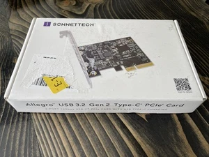 New Sonnettech Allegro USB 3.2 Gen 2 Type-C PCIe Card - Picture 1 of 7