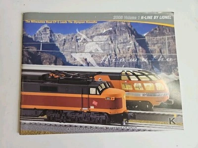 K-LINE BY LIONEL 2008 VOLUME 1 TRAIN CATALOG product publication manual book - Image 1 of 4
