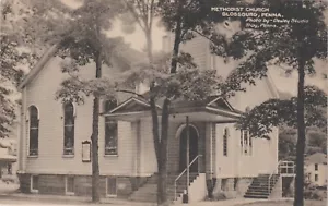 METHODIST CHURCH - BLOSSBURG, PENNSYLVANIA UNUSED POSTCARD - Picture 1 of 2