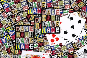 Tarjetas de juego personalizadas con DANE en letras de fotos de letreros - Imagen 1 de 2