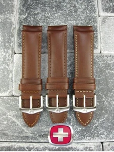 New 21 mm VICTORINOX SWISS ARMY Dark Brown CALF LEATHER STRAP CAVALRY BAND V - Picture 1 of 14