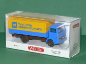 Wiking - MB 1317 Pritschen-Lkw "Van Leer" - 1/87 H0 - 043701 - Neu&Ovp - - Bild 1 von 2