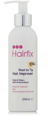 Hairfix brand treatments for thinning, over processed, lifeless or damaged hair.