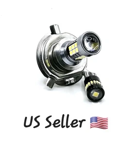 2 Ultra Bright LED headlight bulbs for 2015-2023 HUSQVARNA FE 501S motorcycle - Picture 1 of 11