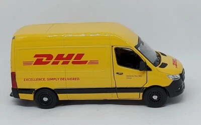 DHL Mercedes-Benz Sprinter furgoneta de reparto escala 1/48 diecast pull back pull & go  Foto 1 de 4