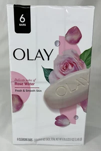 Olay Reinigungsseife Rosenwasser 6 Riegel insgesamt (1 Packung) NEU - Bild 1 von 4