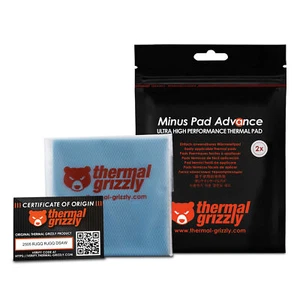 Thermal Grizzly Minus Pad Advance - 100 x 100 x 2,0 mm, 2 pièces - Photo 1/5