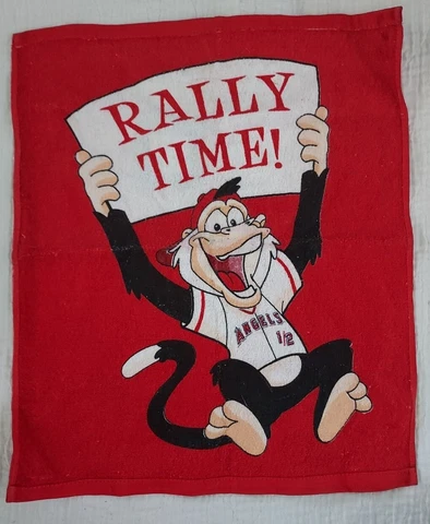 Los Angeles Angels Red Rally Monkey Rally Towel Vintage Anaheim Cover
