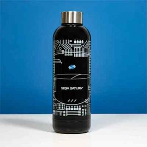 Botella de agua oficial SEGA Saturn estilo PIN negra - Imagen 1 de 5