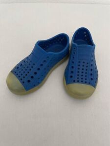 Native Shoes Little Boy’s Glow Sole Jefferson Shoes Size 8c Toddler