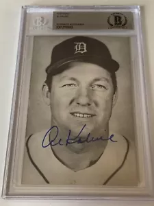 Al Kaline Detroit Tigers Signed Autograph Postcard BAS Beckett *62 - Picture 1 of 1
