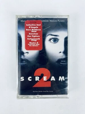SCREAM 2 Soundtrack Cassette Tape (1997) w/ Hype Sticker, Wes Craven, SEALED NOS - Image 1 of 4