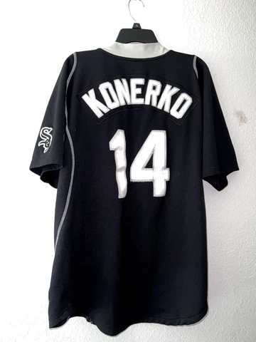 Vintage Paul Konerko #14 Chicago White Sox Sewn Team Nike Jersey M Cover